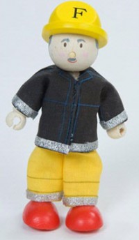 Le Toy Van Budkins - firefighter Harry doll
