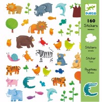 Djeco - Sticker Pack - animals (160pc)  