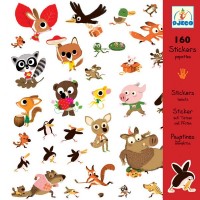 Djeco - Sticker Pack - Little Beasts (160pc)