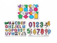 Melissa and Doug - Peg Puzzle Pack - set of 3