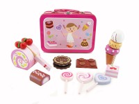 Sweets set in tin case
