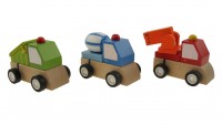 Wind-up Wooden Vehicles (set of 3)  WAS $24.95
