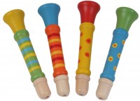 Wooden Trumpets (set of 4) WAS $12.50