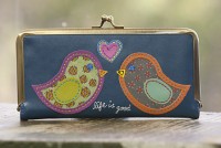 Natural Life - Two Birds 'Life Is Good' Hinged Wallet