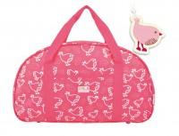 Overnight Bag - girly bird + BONUS bag tag