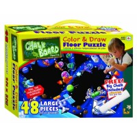 Outer Space Chalk Board Floor Puzzle (48pc)