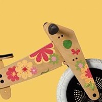 Wishbone balance bike decal stickers - flowers