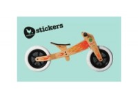 Wishbone balance bike decal stickers - flames