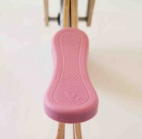 Wishbone balance bike silicone seat cover - pink