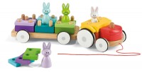 Janod - Rabbit Pull along Stacking Tractor