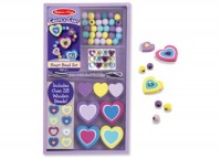 Melissa & Doug - Wooden Heart Bead Set