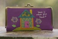 Natural Life - House 'Home is where the heart is' Hinged Wallet  WAS $34.95