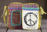 Natural Life - Wristlet Wallet - 'peace begins with a smile'