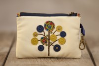 Natural Life - vegan leather coin purse - tree