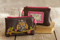 Natural Life - vegan leather coin purse - owl