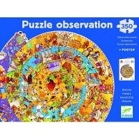 Djeco - World History 350 pc Observation Puzzle  