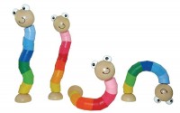 Wooden LARGE Jointed Worm